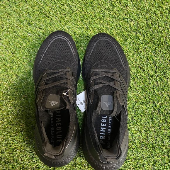 Mens Adidas Ultraboost 21 Athletic Triple Black Running Shoes FY0306 Sz NEW - Picture 5 of 9